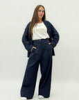 Pantaloni a palazzo in cotone