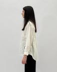 Camicia in cotone con ricami