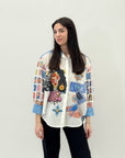 Camicia taglia comoda con stampa