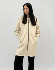 Giacca in neoprene con cappuccio