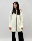 Giacca in neoprene con cappuccio