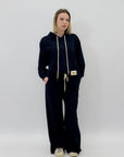 Completo in cotone con felpa e pantaloni