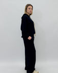 Completo in cotone con felpa e pantaloni