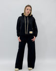Completo in cotone con felpa e pantaloni