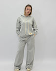 Completo in cotone con felpa e pantaloni