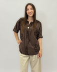 Camicia leggera con fiori