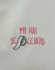 T-Shirt con Scritta Ricamata “Mi Hai Scocciato"