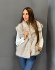 Gilet in ecopelliccia con collo ampio - Parisienne