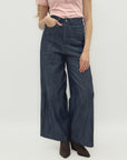 Jeans Palazzo con Dettagli Brillanti