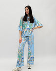 Completo maglia e pantaloni kimono