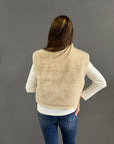 Gilet Donna Reversibile in Ecopelliccia – Lato Tecnico