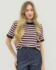 T-shirt Righe Contrast