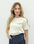 T-Shirt 100% Cotone con Ricamo Amore – Essenziale e Raffinata