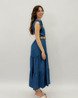 Abito in denim con cintura