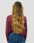 Maglia curvy oversize in misto lana con scollo ampio