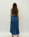 Abito in denim con cintura