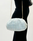 Pochette lurex con tracolla