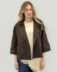Trench corto in cotone