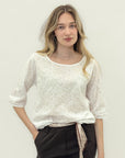 Maglia Ricamata in Cotone