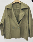 Trench corto in cotone