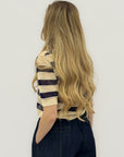 Cardigan Traforato a Righe