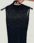 Top in Maglia con Dettaglio Gioiello