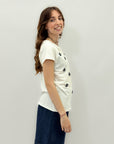 T-shirt con fiori