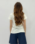 T-shirt con fiori