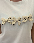 T-shirt con fiocchi
