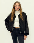 Giacca bomber in suede