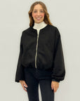 Giacca bomber in suede