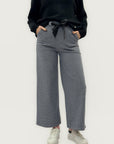 Pantaloni gamba larga con fiocco - comfy & chic