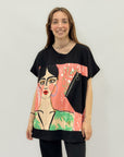 Maglia taglia grande con stampa