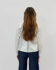 Camicia con colletto bianco