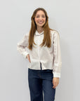 Camicia con colletto bianco