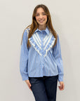Camicia con colletto pizzo