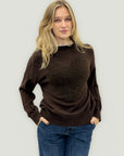 Maglione con cuore in peluche - Trendy e romantico