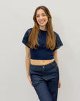 Maglia con maniche volant