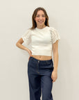 Maglia con maniche volant
