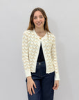 Cardigan con bottone
