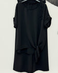 Completo morbido con pantaloni palazzo e top relaxed