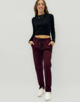 Pantaloni in punto milano elasticizzato