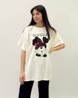 T-shirt taglia comoda con fantasia