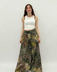 Pantaloni premium in cotone con fantasia