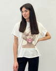 T-shirt taglia comoda con stampa marilyn