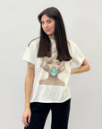 T-shirt taglia comoda con stampa marilyn