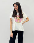 T-shirt taglia comoda con stampa frida