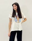 T-shirt taglia comoda con stampa frida