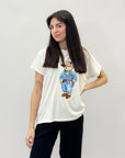 T-shirt taglia comoda con stampa