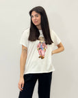 T-shirt taglia comoda con stampa